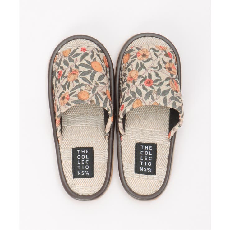 絵画プリントモリスフルーツスリッパ | ikka  | 詳細画像1 