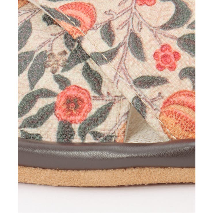 絵画プリントモリスフルーツクロススリッパ | ikka  | 詳細画像10 