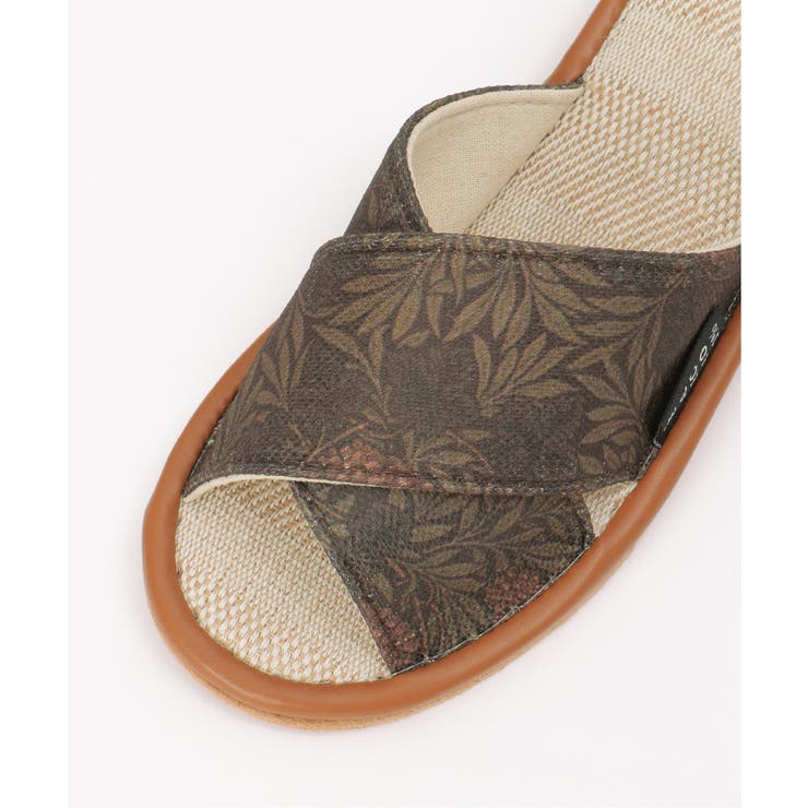 絵画プリントモリスフルーツクロススリッパ | ikka  | 詳細画像5 