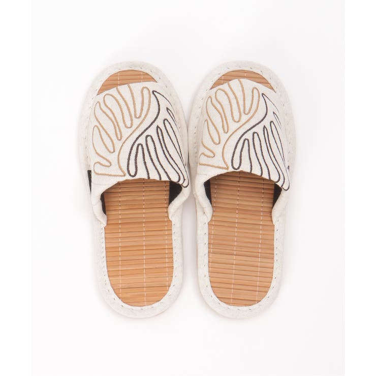 ベージュ | 絵画刺繍マティススリッパ | ikka 