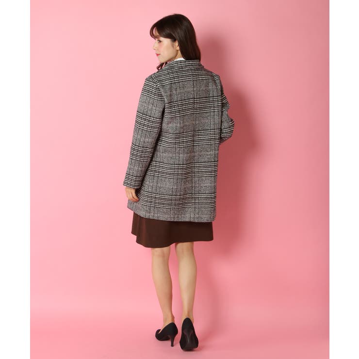 グレンチェックWコート | Candy Beans | 詳細画像5 