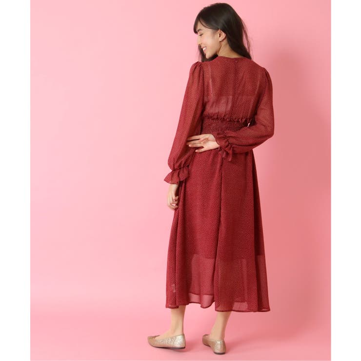 ドットウェストギャザーシースルーワンピース 品番 Ikaw Candy Beans キャンディービーンズ のレディースファッション通販 Shoplist ショップリスト