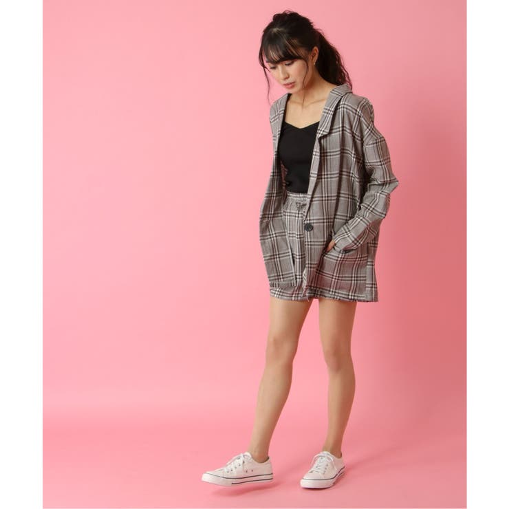 WEB限定 グレンチェックセットアップ[品番：IKAW0006731]｜Candy