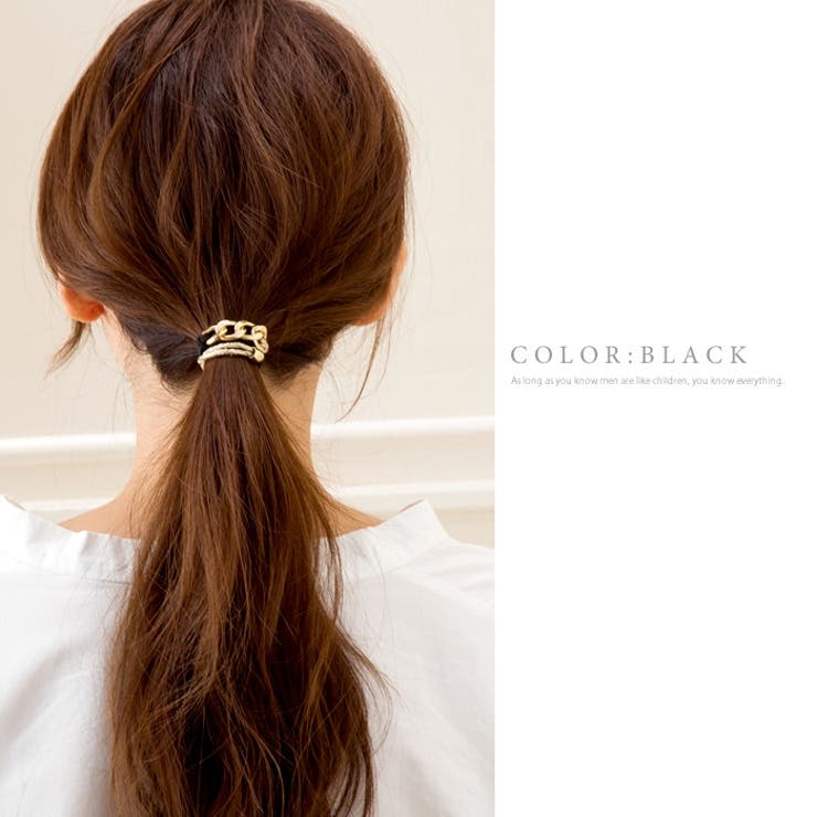 ヘアゴム チェーン シンプル | CREAM-DOT | 詳細画像6 