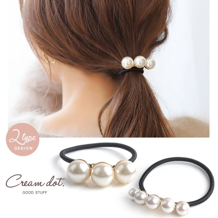 ブレスレット ヘアゴム パール | CREAM-DOT | 詳細画像1 