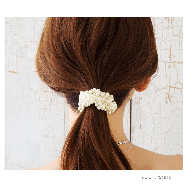 ヘアゴム シュシュ 大人っぽい | CREAM-DOT | 詳細画像6 