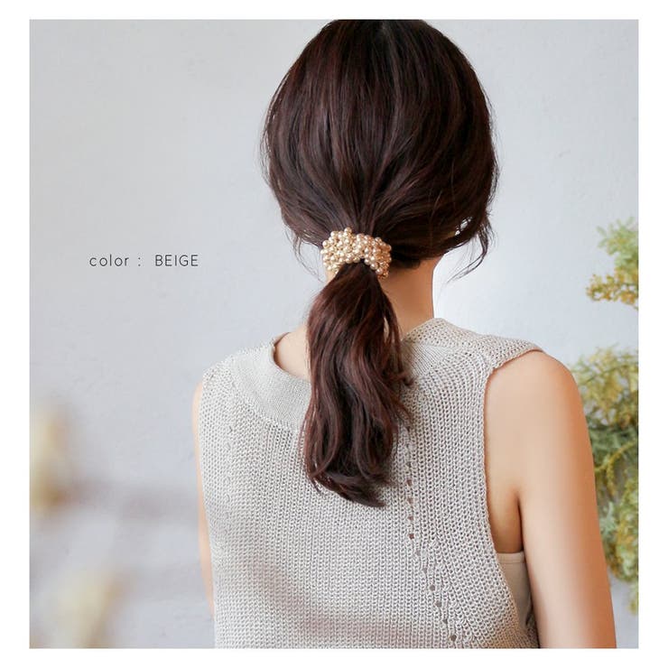 ヘアゴム シュシュ 大人っぽい | CREAM-DOT | 詳細画像9 
