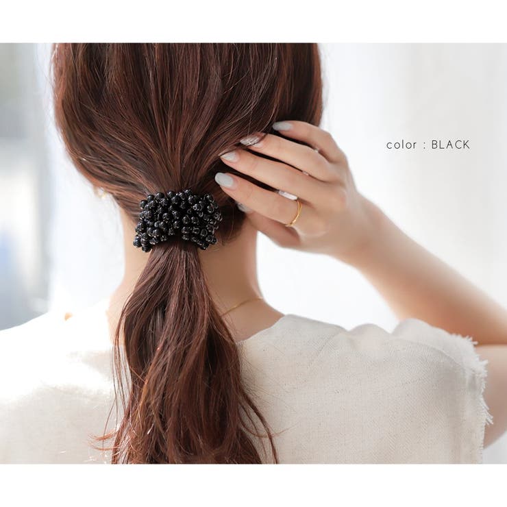 ヘアゴム シュシュ 大人っぽい | CREAM-DOT | 詳細画像10 