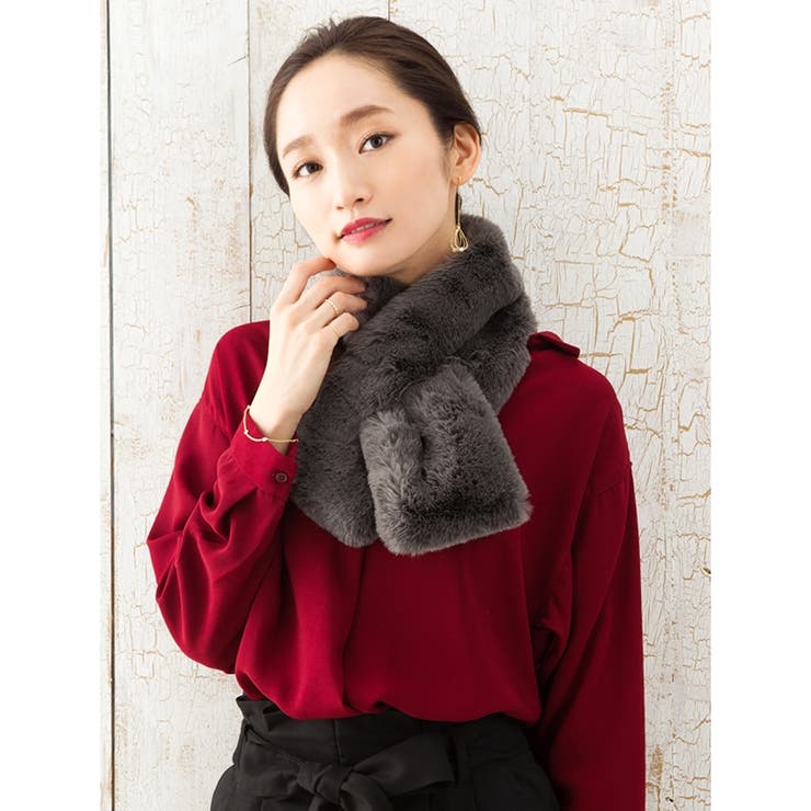 売れ筋がひクリスマスプレゼント！ ファー マフラー ファー[品番：CRMA0001573]｜CREAM-DOT 小物
