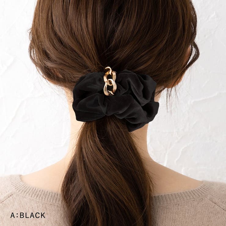 シュシュ ヘアゴム ヘアアクセサリー[品番：CRMA0008079]｜CREAM-DOT