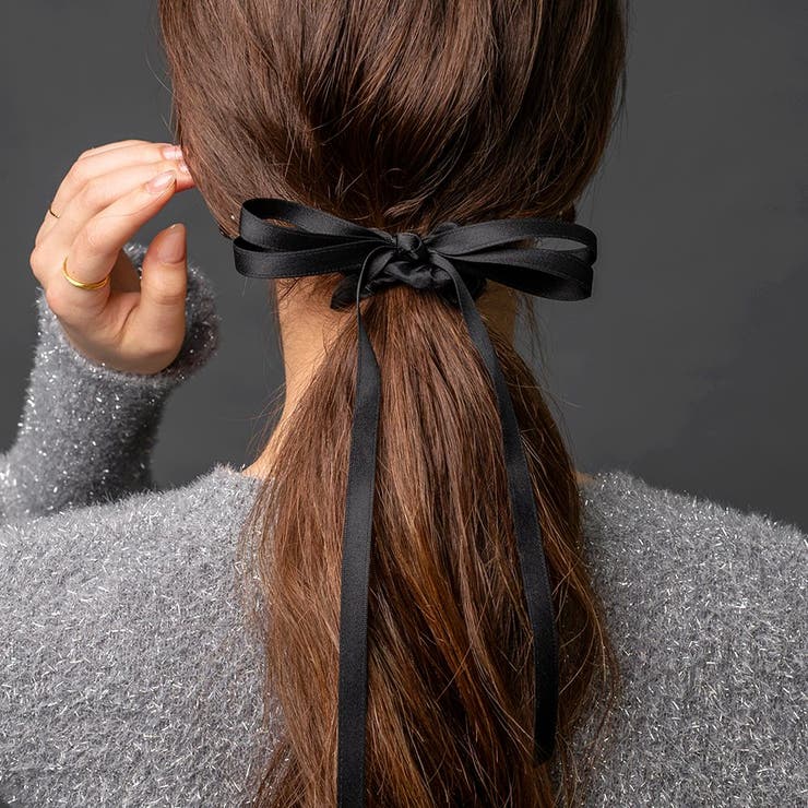 シュシュ ヘアゴム リボンコード | CREAM-DOT | 詳細画像1 