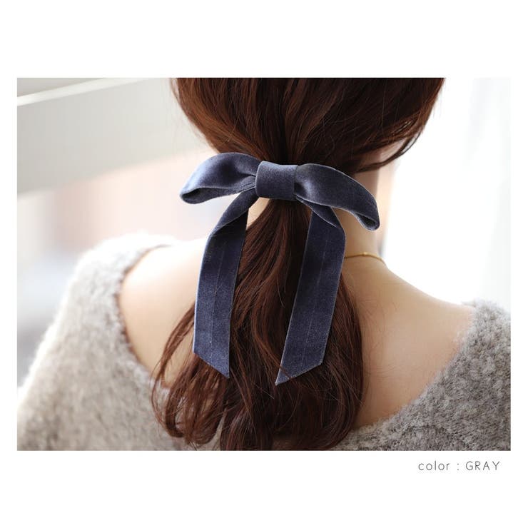 ポニーフック ベロア ヘアフック | CREAM-DOT | 詳細画像6 