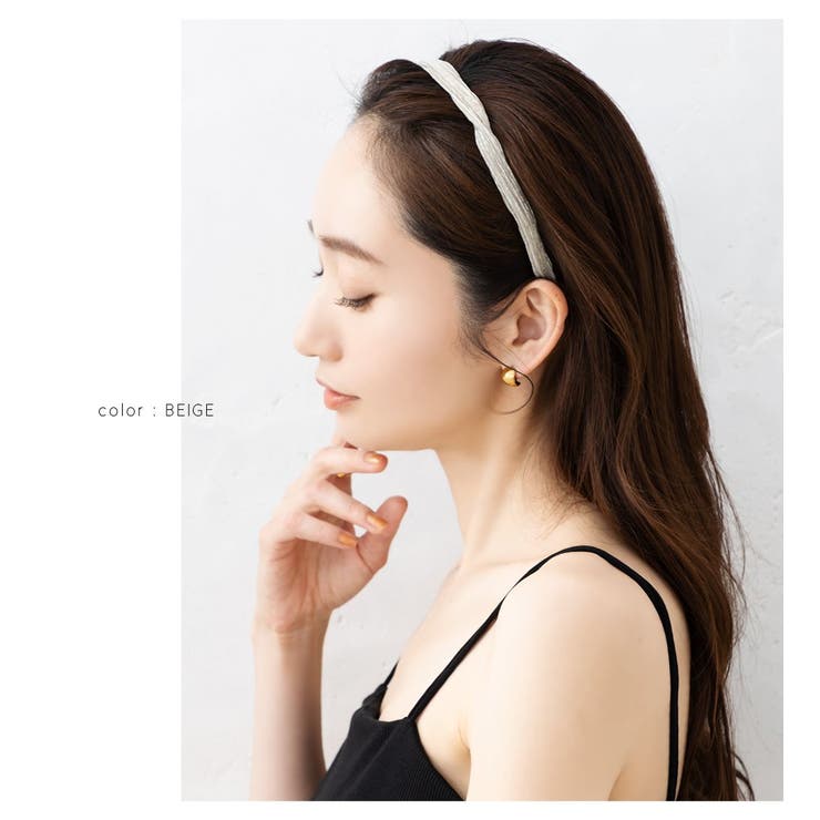 カチューシャ 大人 ヘアバンド[品番：CRMA0009190]｜CREAM-DOT
