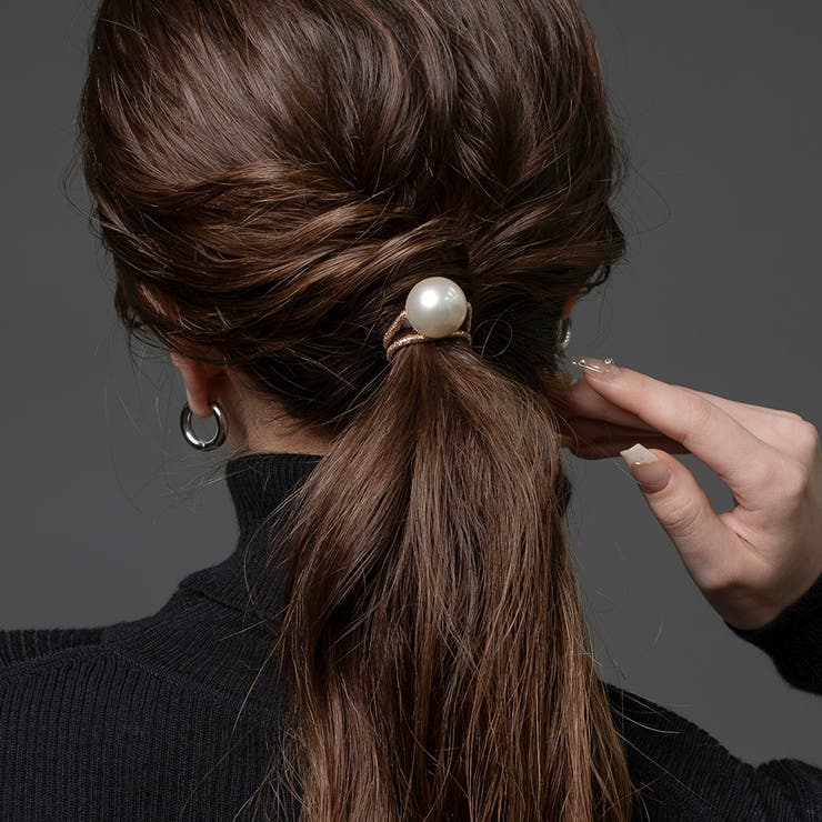 ヘアゴム パール 大粒 | CREAM-DOT | 詳細画像1 