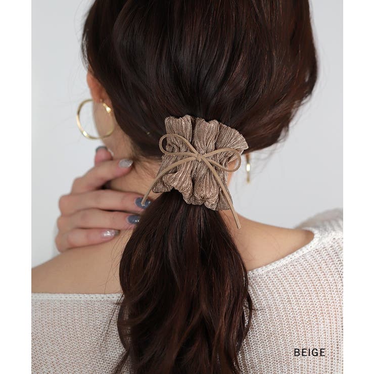 ポニーフック ラメ ギャザー | CREAM-DOT | 詳細画像8 