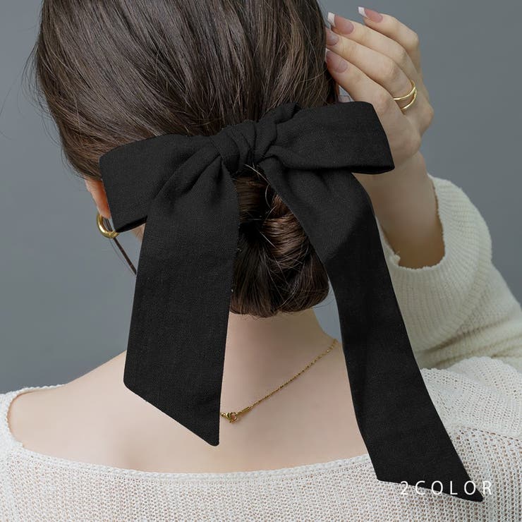 シュシュ ヘアゴム リボン | CREAM-DOT | 詳細画像1 