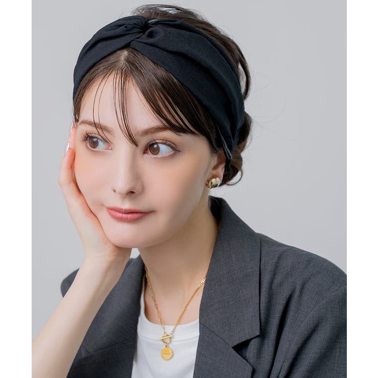 ヘアターバン ヘアバンド バイカラー | CREAM-DOT | 詳細画像2 