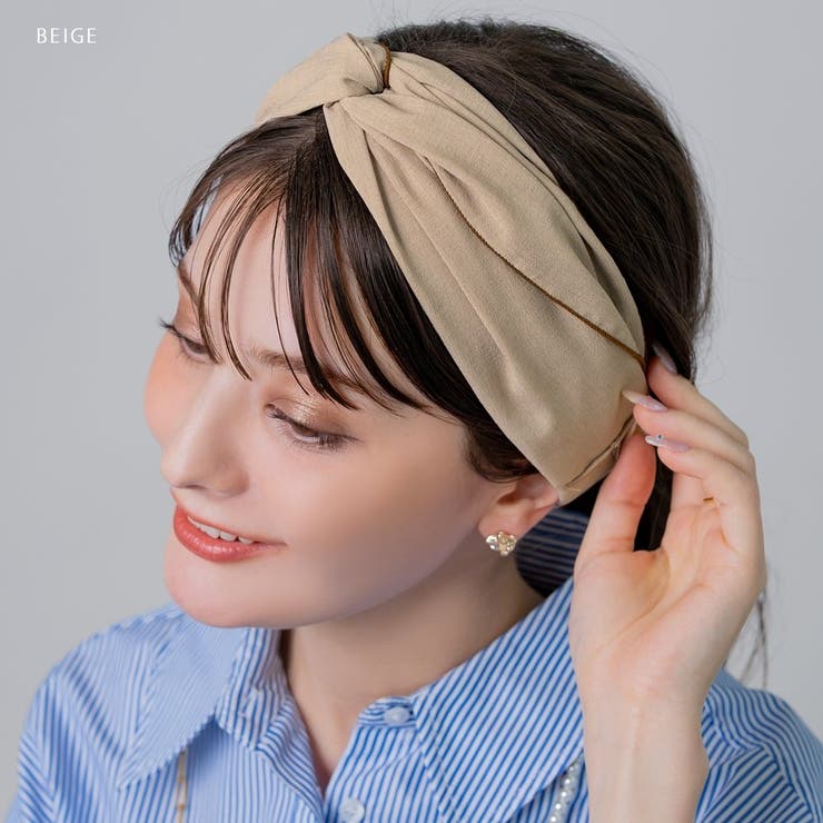 ヘアターバン ヘアバンド バイカラー | CREAM-DOT | 詳細画像9 