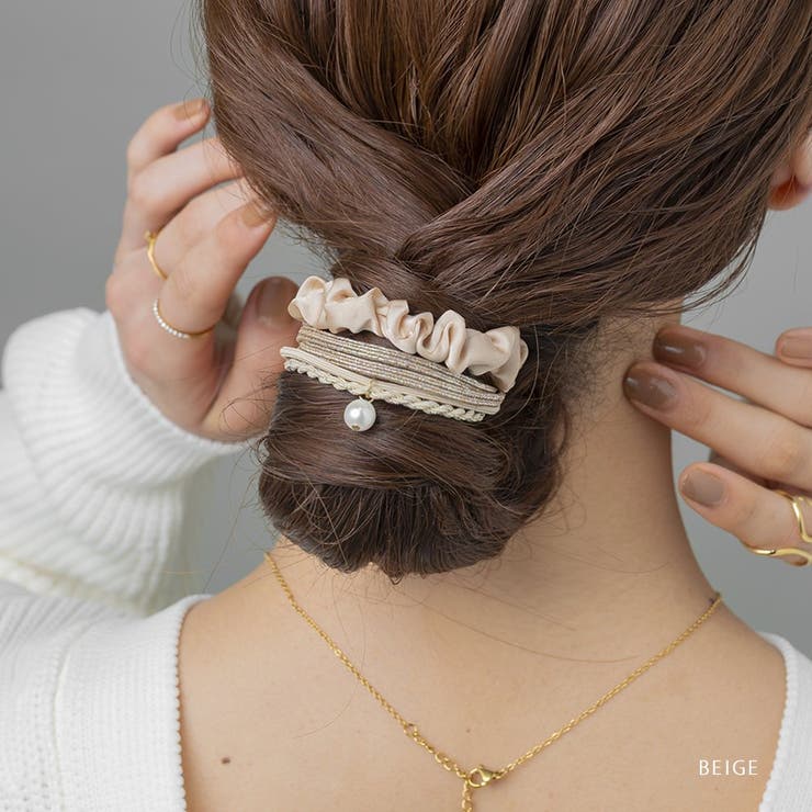 3点セット ヘアゴム シュシュ | CREAM-DOT | 詳細画像9 