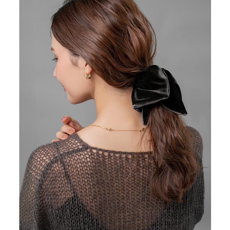 シュシュ スクエアシュシュ ベロア | CREAM-DOT | 詳細画像8 