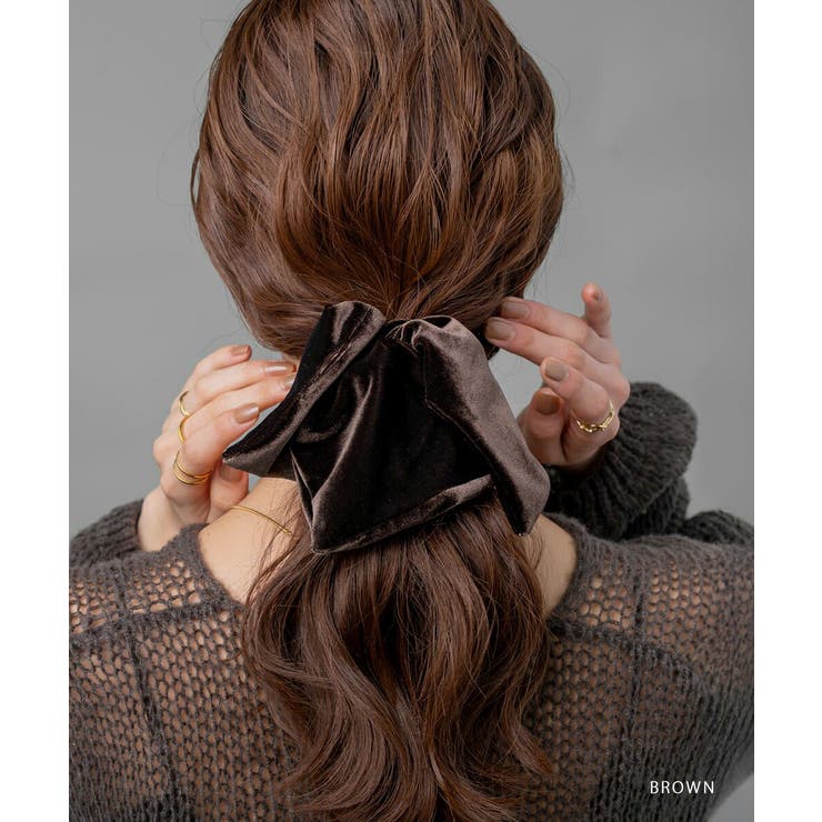 シュシュ スクエアシュシュ ベロア | CREAM-DOT | 詳細画像9 