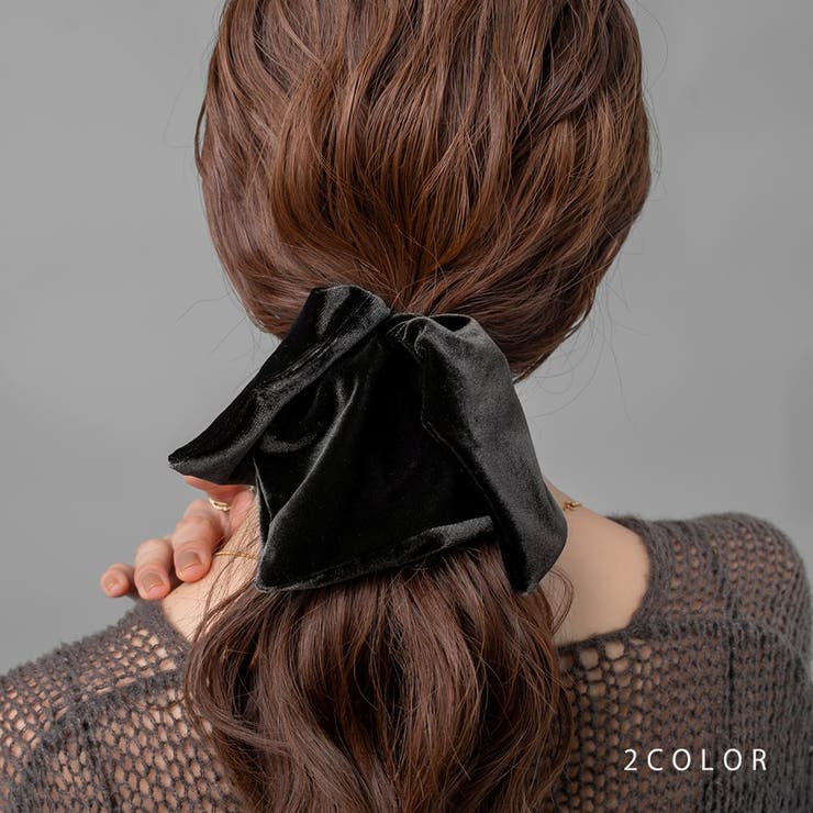 シュシュ スクエアシュシュ ベロア | CREAM-DOT | 詳細画像1 