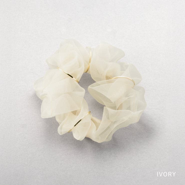 シュシュ オーガンジー 透け感 | CREAM-DOT | 詳細画像4 