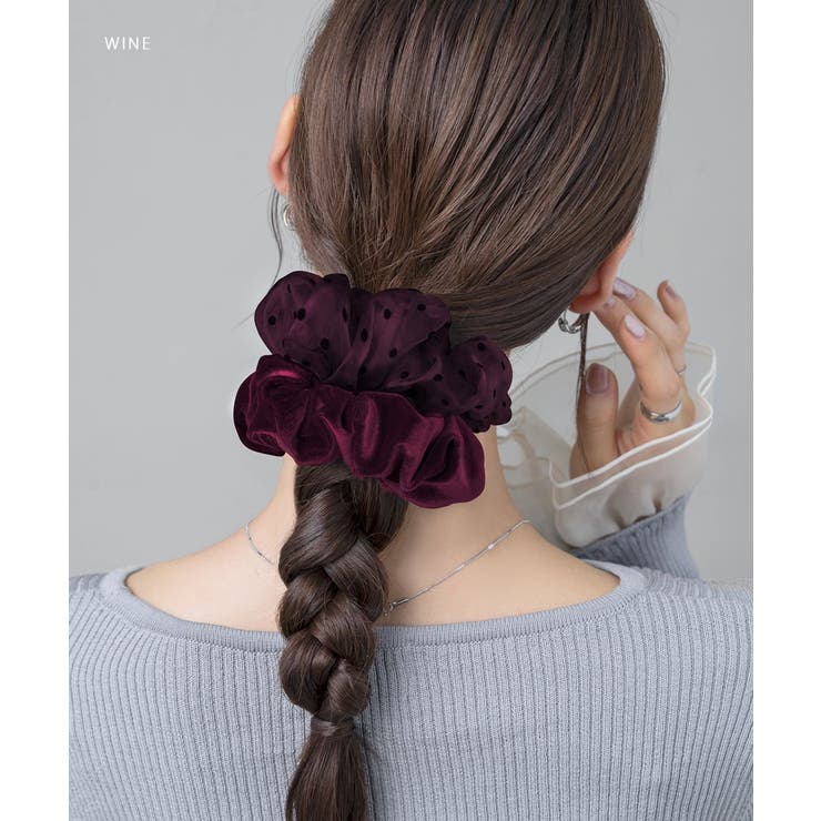 シュシュ ベロア ベルベット | CREAM-DOT | 詳細画像8 