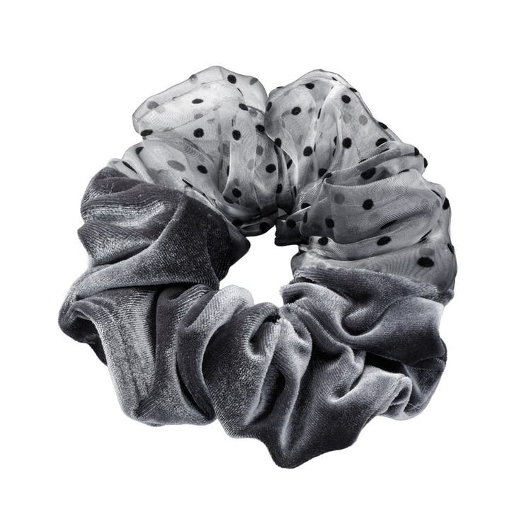 グレー | シュシュ ベロア ベルベット | CREAM-DOT