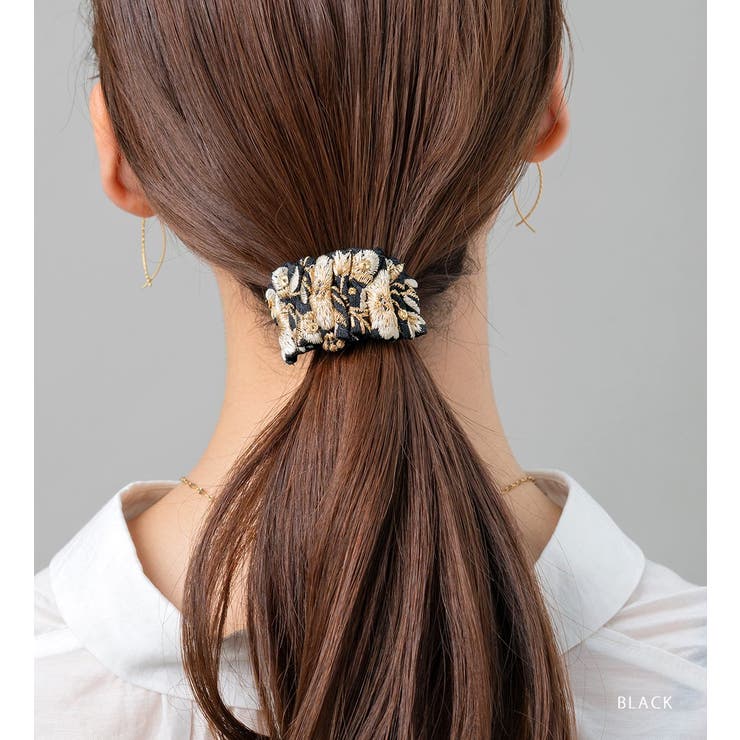 ポニーフック フリル 刺繍 | CREAM-DOT | 詳細画像7 