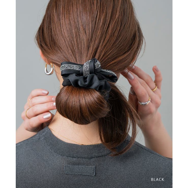 シュシュ リボン サテン調 | CREAM-DOT | 詳細画像8 