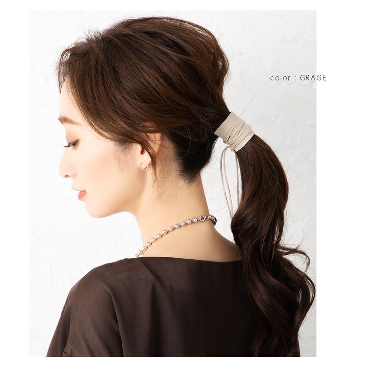 ラップポニー コードリボン スエード調 | CREAM-DOT | 詳細画像5 