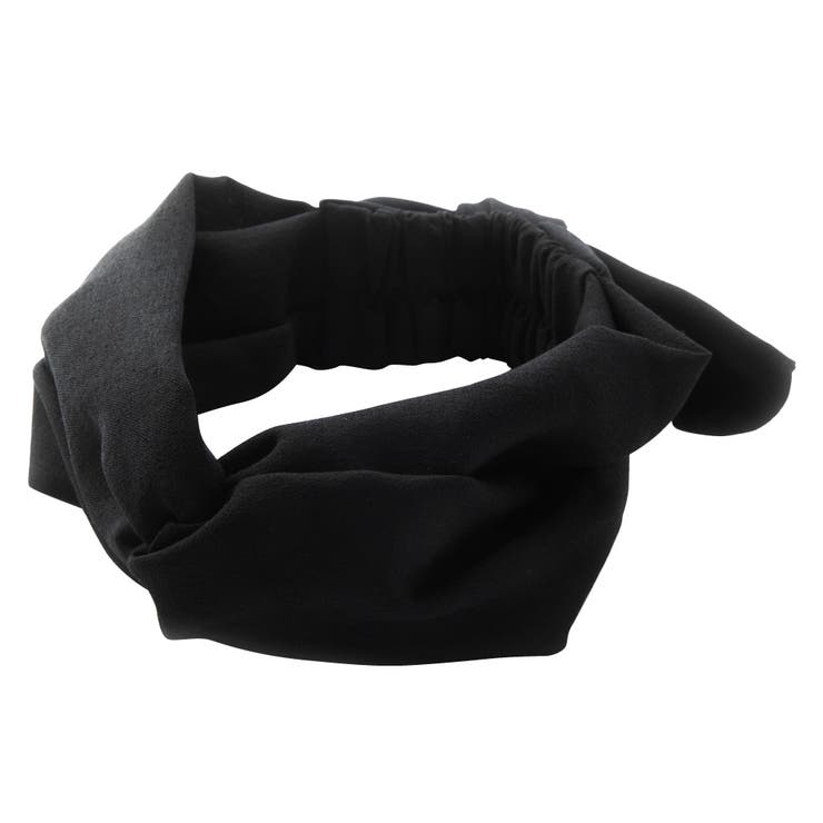 ブラック | ヘアターバン ヘアバンド 幅広 | CREAM-DOT