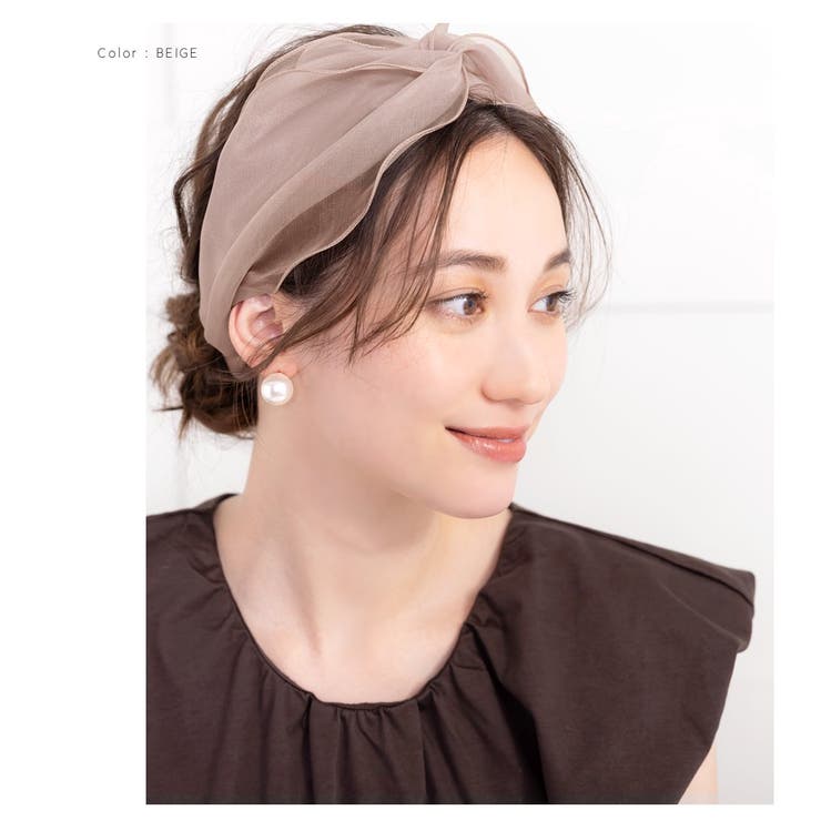 ヘアターバン ヘアバンド 幅広 | CREAM-DOT | 詳細画像7 