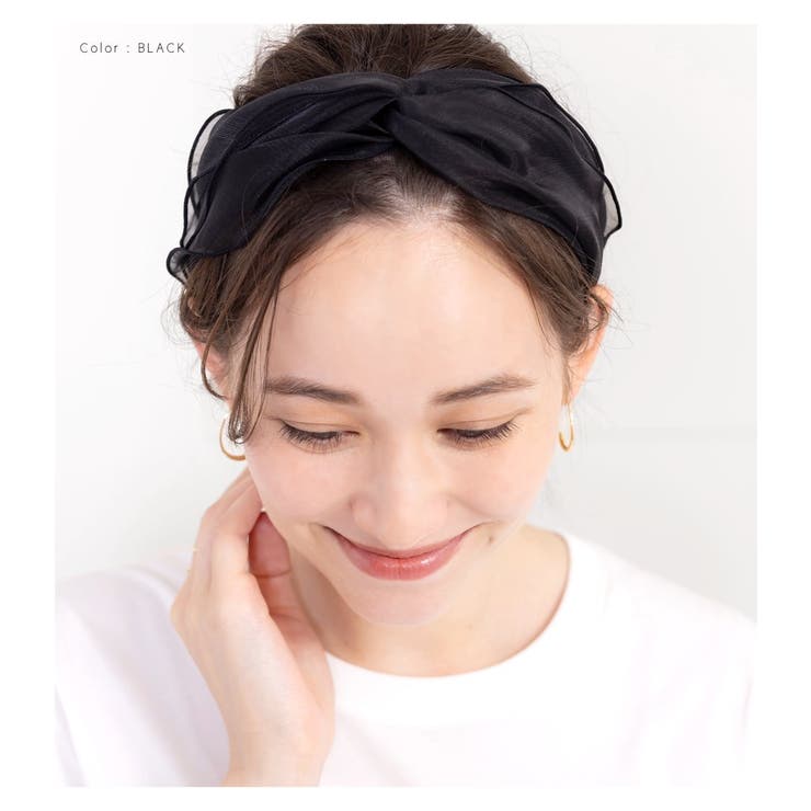 ヘアターバン ヘアバンド 幅広 | CREAM-DOT | 詳細画像9 