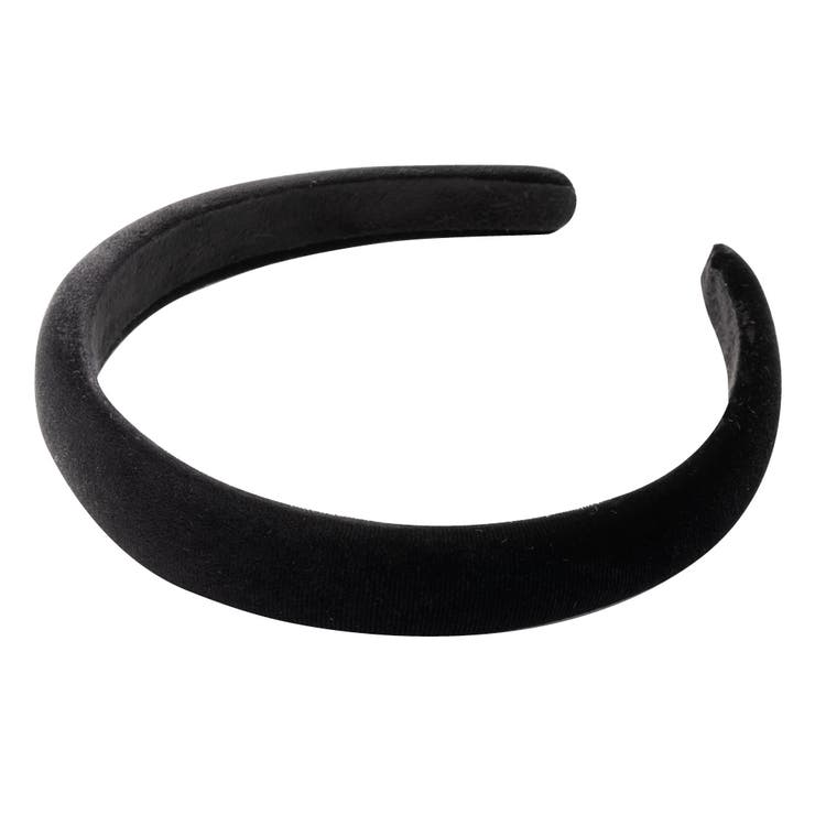 ブラック | カチューシャ 大人 ミディアム幅 | CREAM-DOT