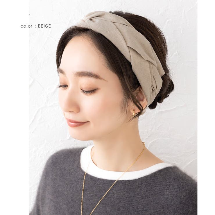 ヘアターバン ヘアバンド 幅広 | CREAM-DOT | 詳細画像7 