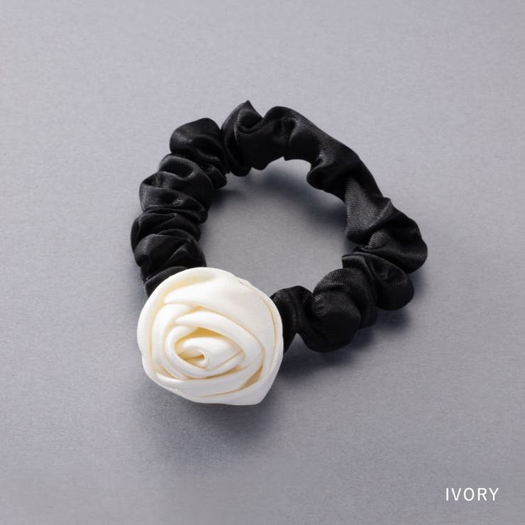 シュシュ ヘアゴム ローズ | CREAM-DOT | 詳細画像3 