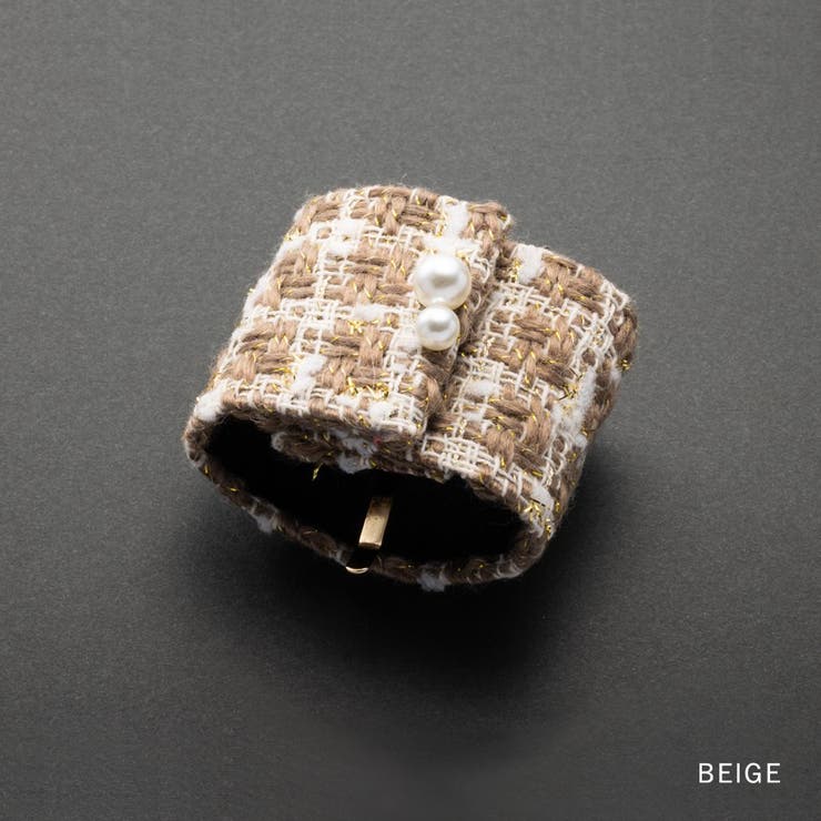 ポニーフック ヘアゴム ツイード調 | CREAM-DOT | 詳細画像3 