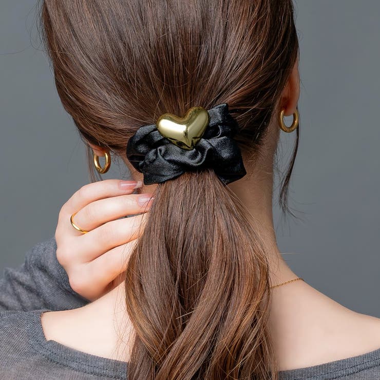 シュシュ ヘアゴム  ハート[品番：CRMA0009965]｜CREAM-DOT（クリームドット）のレディースファッション通販｜SHOPLIST（ショップリスト）