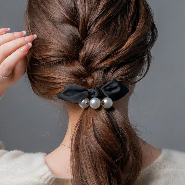 ヘアゴム パール リボン | CREAM-DOT | 詳細画像4 