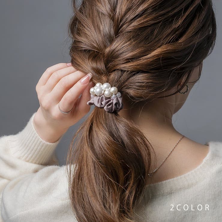 シュシュ ヘアゴム パール | CREAM-DOT | 詳細画像1 