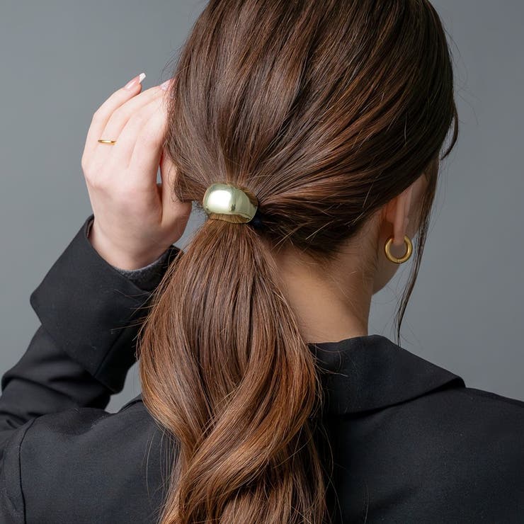 ヘアゴム ぷっくり メタル | CREAM-DOT | 詳細画像6 