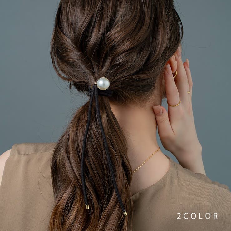 Amazon | ラッキーウィンク ズレないヘアゴム(ブラック) ZR504