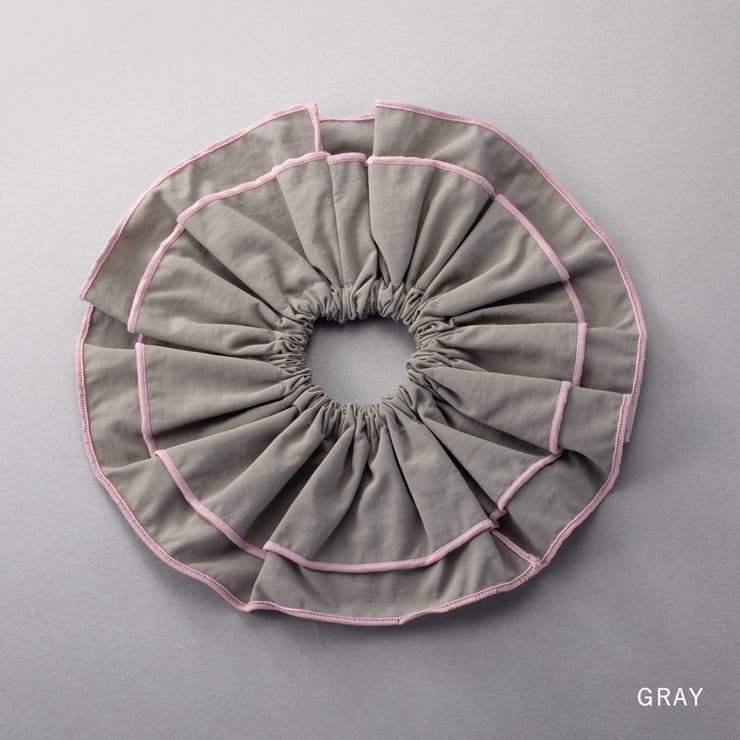 シュシュ バイカラー フリル | CREAM-DOT | 詳細画像4 