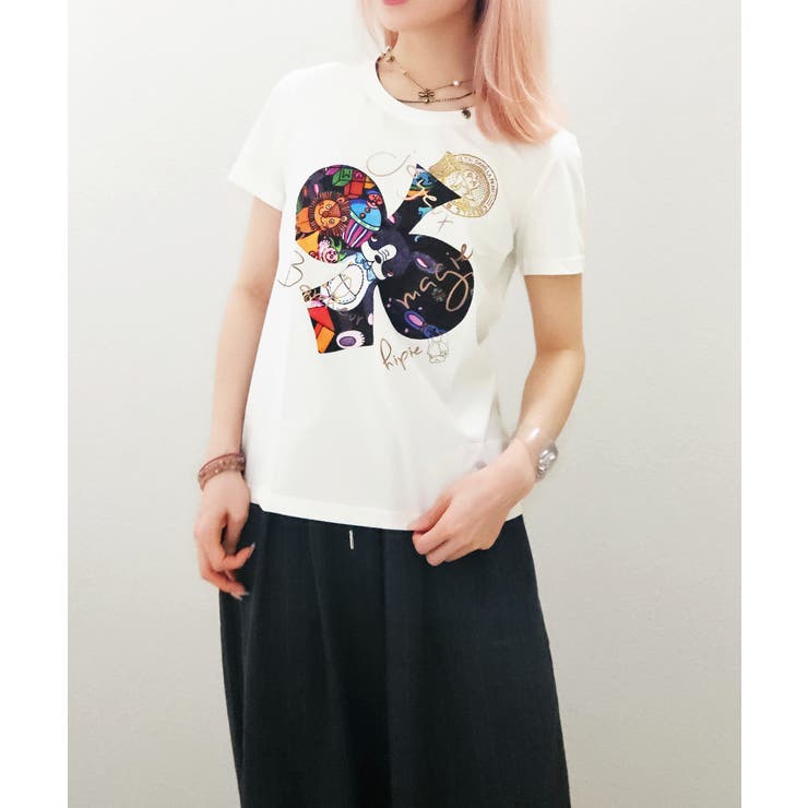 TOYBOX HIPPIE&Lapan T-shirt/ホワイト | CRYSTAL BALL | 詳細画像1 