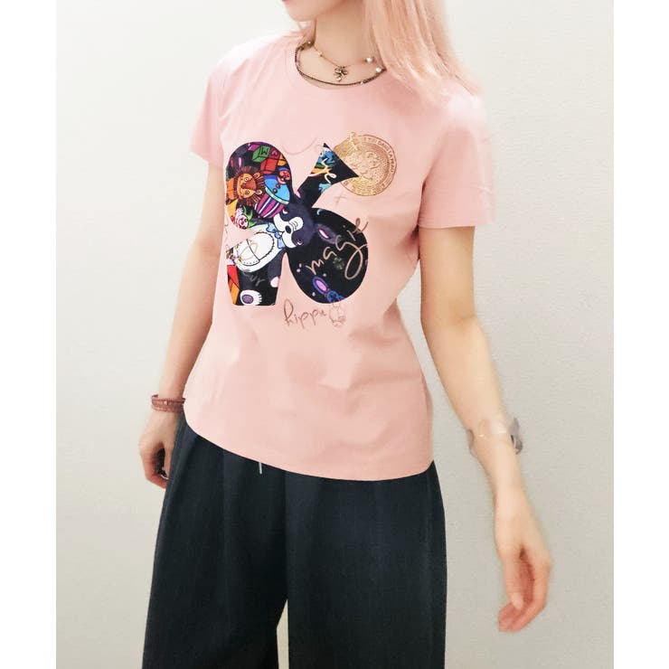 TOYBOX HIPPIE&Lapan T-shirt/ピンク | CRYSTAL BALL | 詳細画像1 