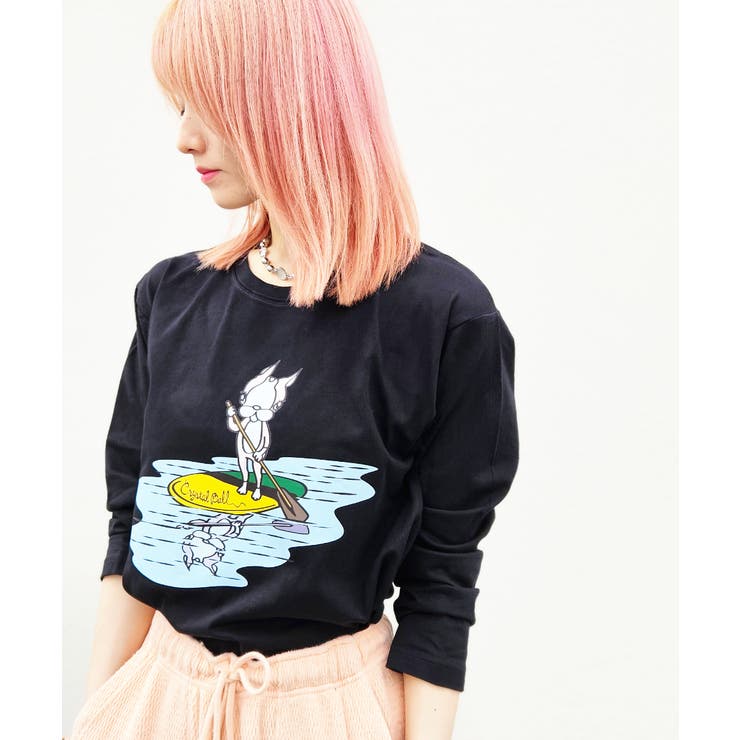 LOHAS Hippie cutsew/ブラック | CRYSTAL BALL | 詳細画像1 