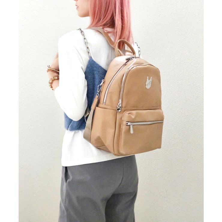 ベージュレザーバックパック 値下げ】MOTHERHOUSE カゼマトウ L