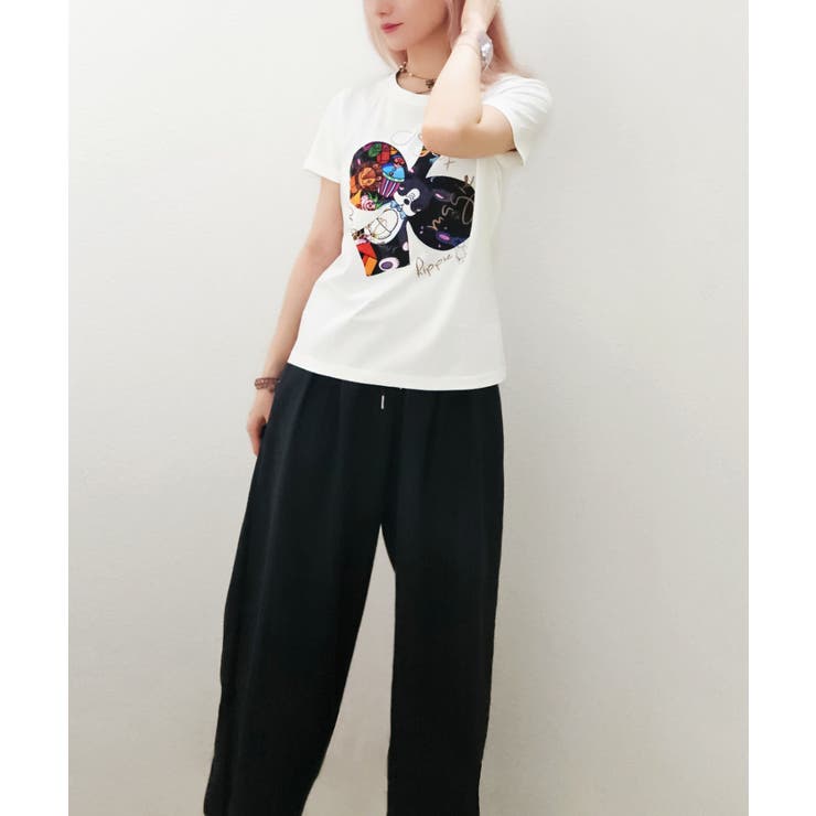 TOYBOX HIPPIE&Lapan T-shirt/ホワイト | CRYSTAL BALL | 詳細画像6 